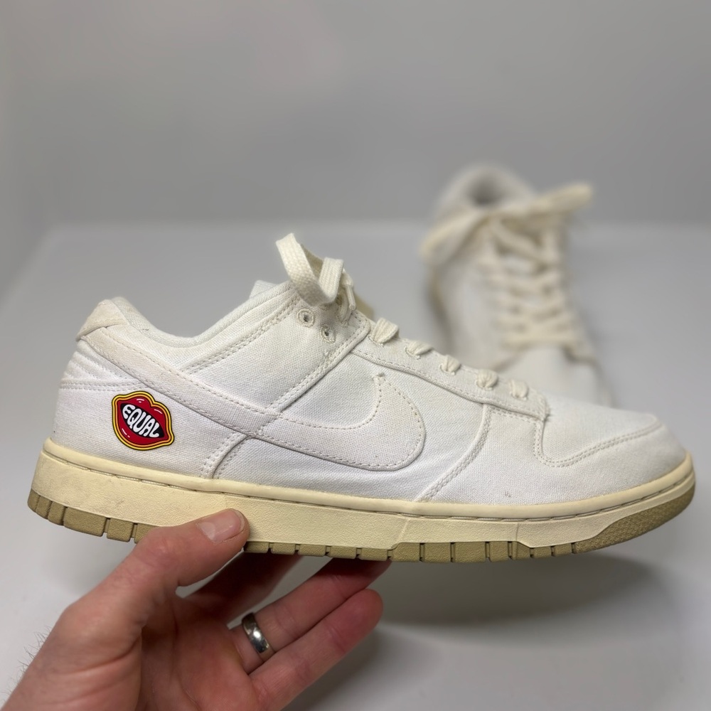 Nike Dunk Low SE “The Future Is Equal” Sail Canvas | Women’s 11 / Men’s 9.5 - Picture 11 of 14